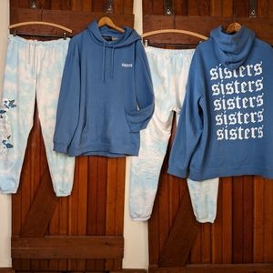 Sisters By Safety Pin by James Charles Streetwear Pride Tie Dye Cloud Pant